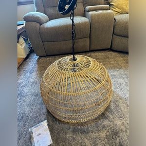 Rattan Light fixture